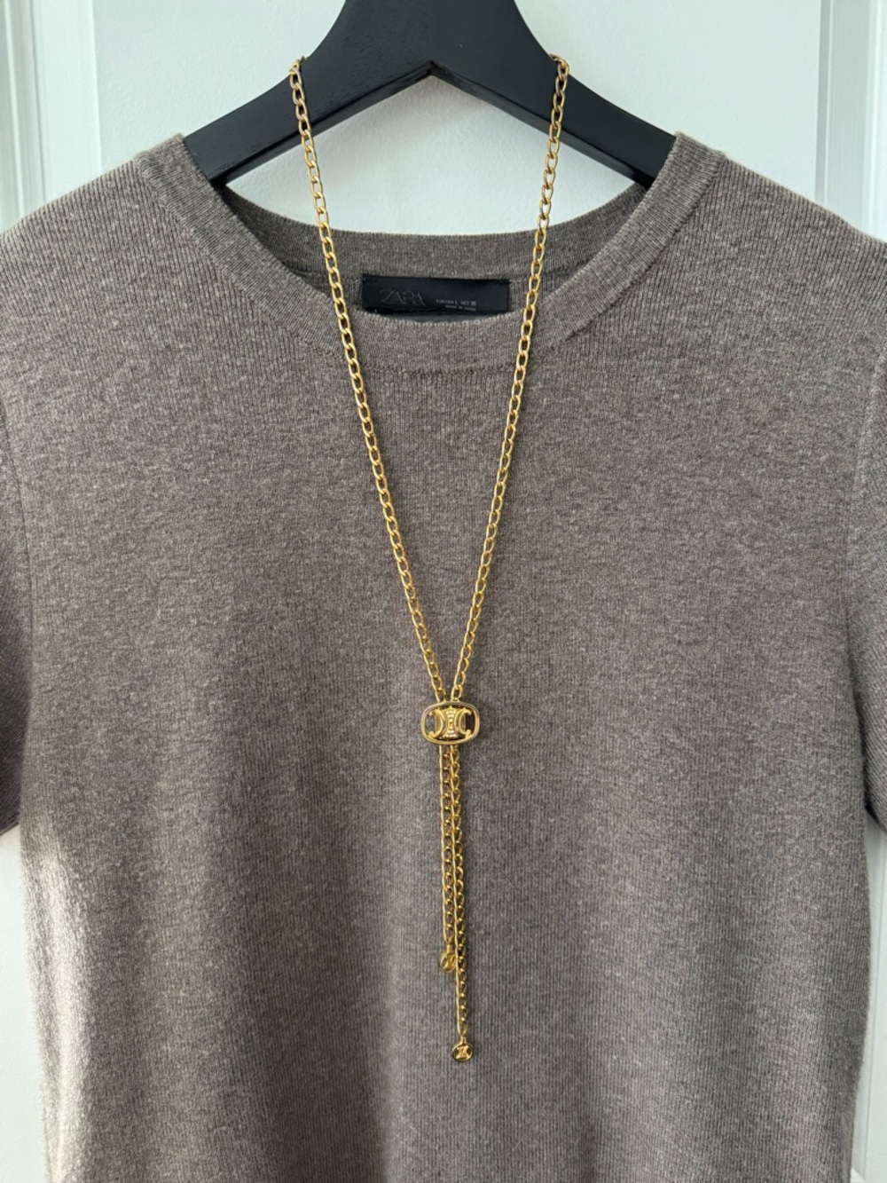 Celine Vintage Triomphe Long Chain Necklace - Picture 3 of 8